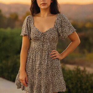 Woman's Jolie & Joy Dress Leopard Print Size M